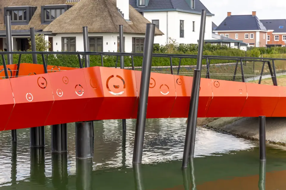 Brug Meteren detail leuning oorring