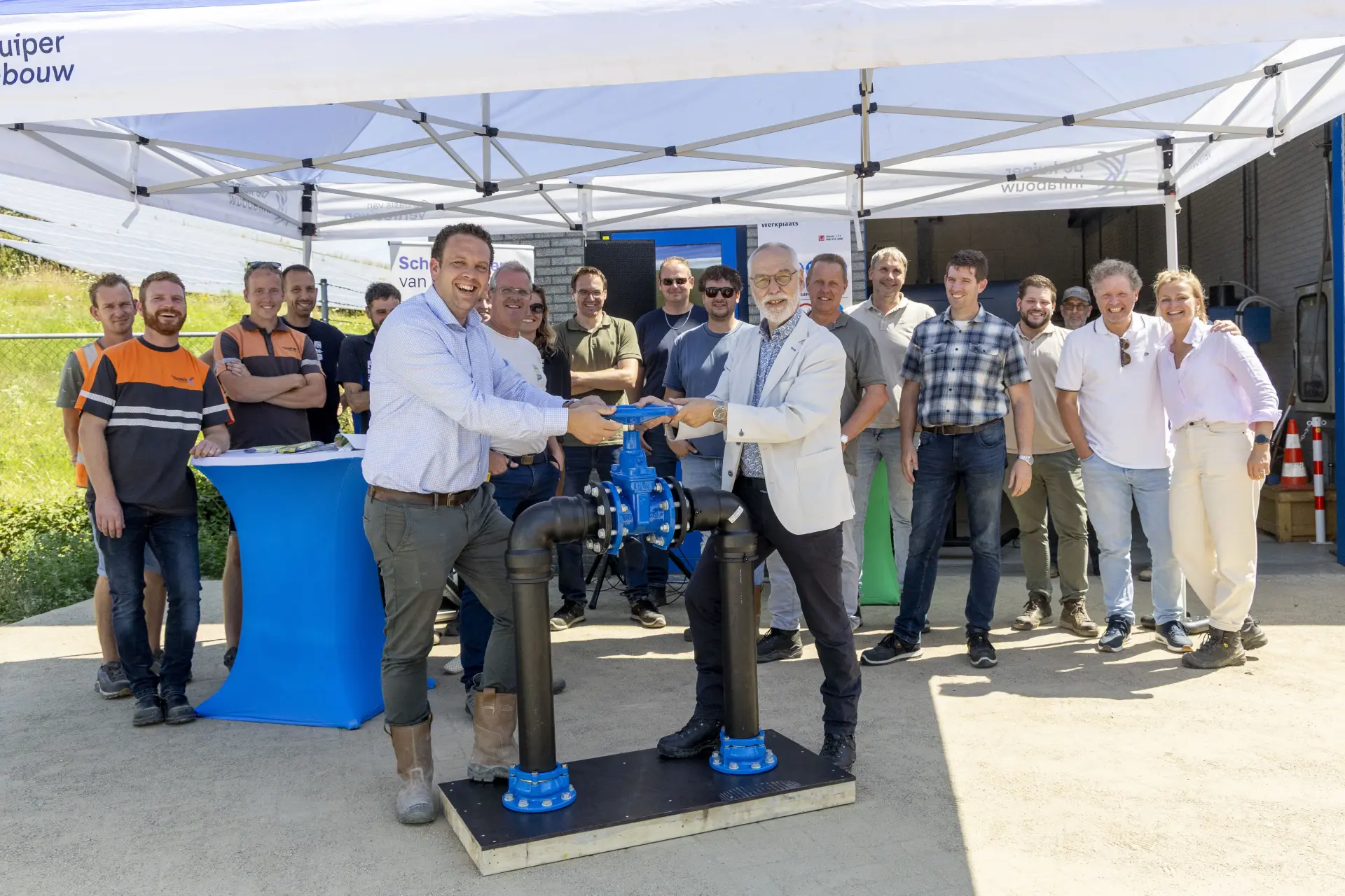 De Kuiper Infrabouw feestelijke oplevering project rwzi Dordrecht Baanhoekweg Waterschap Hollandse D