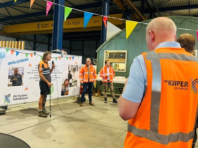 De Kuiper Infrabouw jubileum Arie van Wijk 40 jaar speech Arie