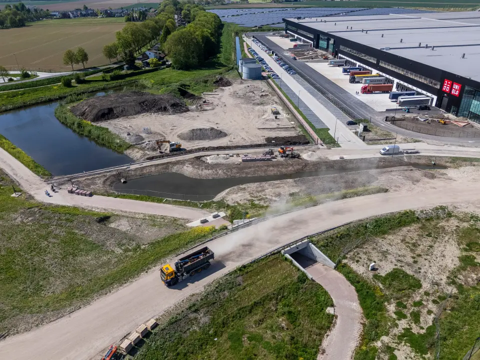 De Kuiper Infrabouw tunnel Puttershoek drone