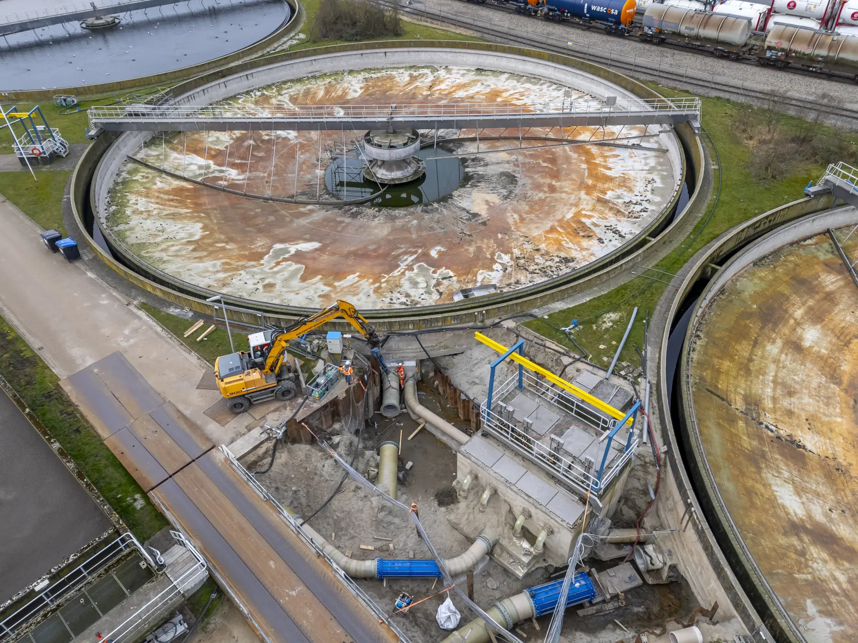 De Kuiper Infrabouw vervanging rioolbuizen RWZI Dodrecht